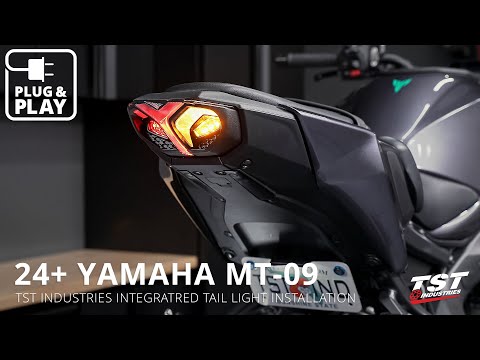 Видео: Как установить интегрированный светодиодный задний фонарь TST на Yamaha MT-09 2024+ от TST Indust...