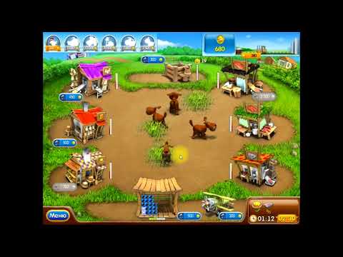 Видео: Веселая ферма 2   Фабрикатная 7 FarmFrenzy на золото