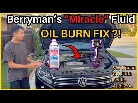 Видео: Berryman B12 Chemtool Oil Burn FIX (VW Tiguan)! Замачивание поршневых колец, замачивание цилиндров