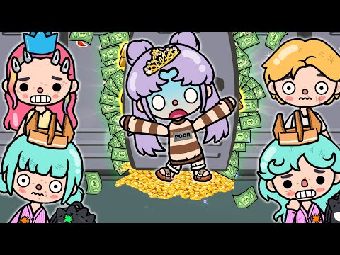 Видео: Богатая принцесса в бедной школе | История жизни Toca | Toca Boca