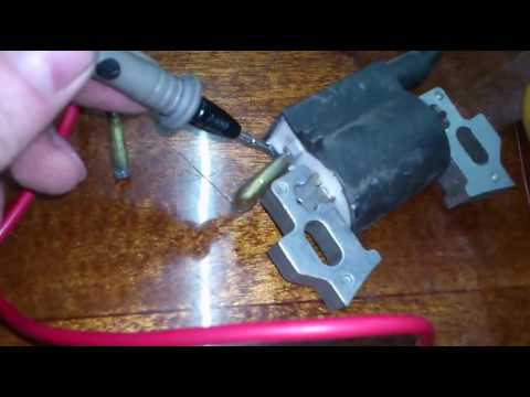 Видео: Проверка катушки зажигания мотоблока.  How to check the ignition coil motor cultivator.