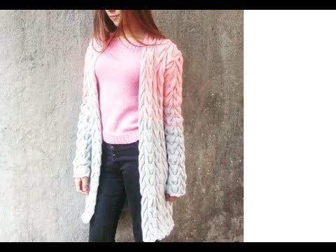 Видео: Лало Кардиган мастер-класс.  МК Часть 1.