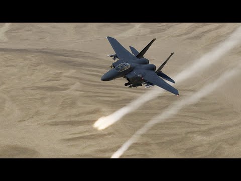 Видео: DCS F-15E: первый взгляд, запуск, руление взлет