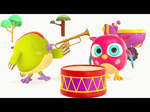 Видео: Совеня Хоп Хоп вчить музичні інструменти. Розвиваючі відео для дошкільнят