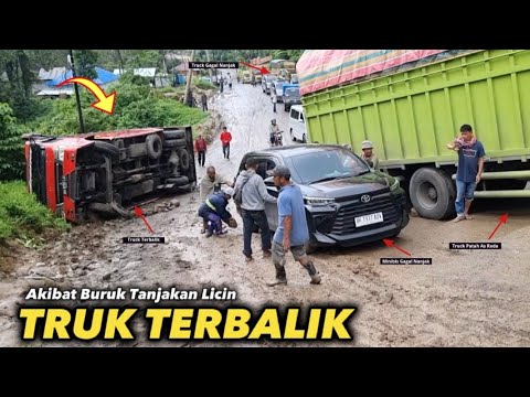 Видео: Грузовик перевернулся!! плохие инциденты на крутых подъемах || Тяжелый грузовик