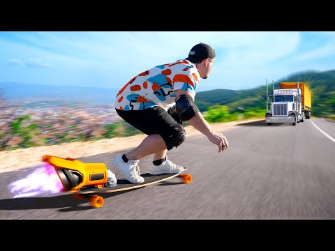 Видео: Я построил лонгборд с реактивным двигателем