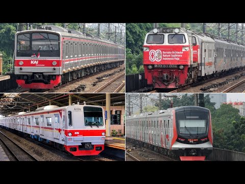 Видео: Пригородная линия Богор, Индонезия. Японские электропоезда, американские тепловозы. Август 2025 года