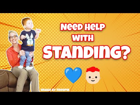 Видео: Развитие равновесия стоя 💙| Практика стояния на бедрах при синдроме Дауна | Детская физиотерапия #94