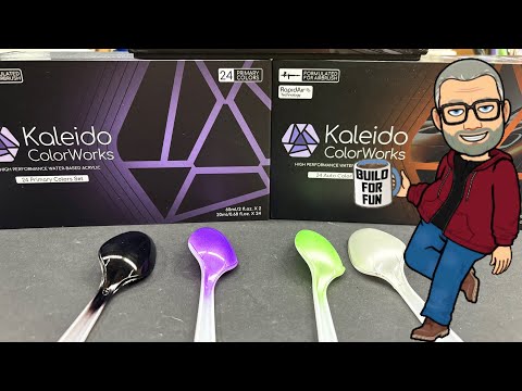 Видео: Первый обзор и мысли о новой аэрографической краске Kaleido ColorWorks от Gaahleri