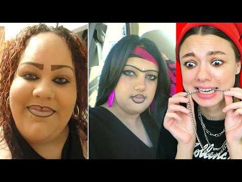 Видео: УЖАСНЫЕ БРОВИ испортили всю красоту! Смотрю самые смешные брови!