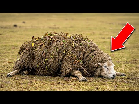 Видео: 80 ФУНТОВ ШЕРСТИ скрывали ЭТО... Когда овцу подстригли, случилось НЕВЕРОЯТНОЕ!