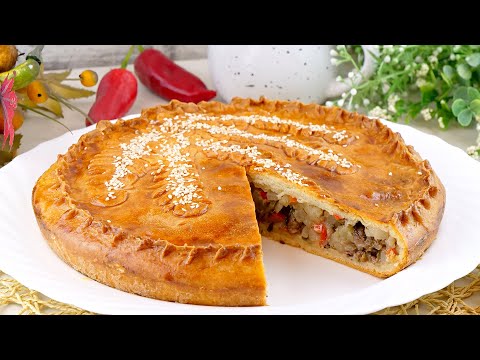 Видео: 🥧Бездрожжевой пирог с мясом и картошкой на сметанном тесте! Рецепт теста без дрожжей на сметане!