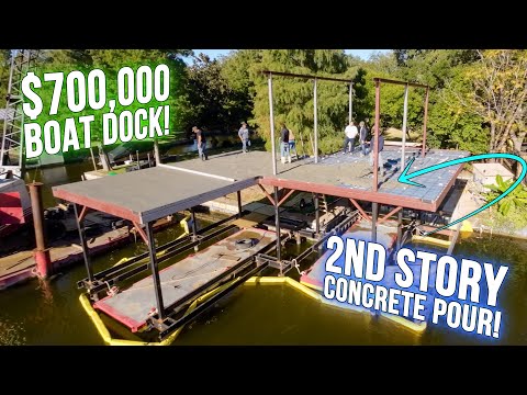 Видео: Как мы залили бетон на двухэтажном лодочном причале стоимостью 700 000 долларов!