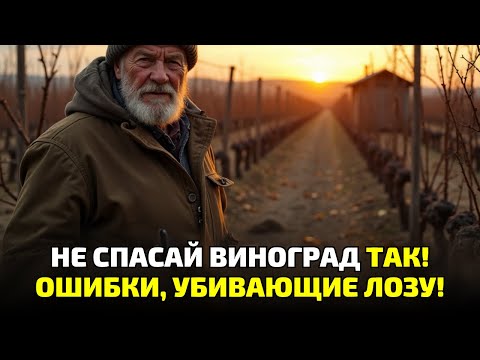Видео: Виноград погибает не от мороза! Вот что вы делаете неправильно осенью!