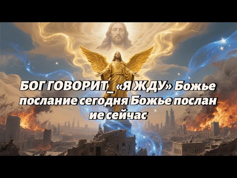Видео: БОГ ГОВОРИТ  «Я ЖДУ» Божье послание сегодня Божье послание сейчас