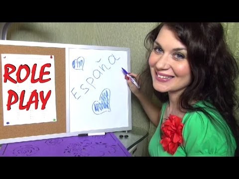 Видео: ASMR/АСМР видео: Урок Испанского языка. Lección Española. Role play. Teacher. Spanish Lesson.