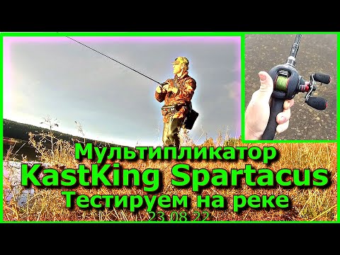 Видео: Мультипликатор KastKing Spartacus Тестируем на реке 23 08 22