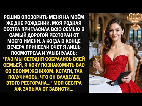 Видео: Решив опозорить меня на моём же дне рождении, моя родная сестра пригласила всю семью...