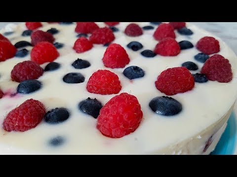 Видео: Сметана & Ягоды БЕЗ ВЫПЕЧКИ  за 15 минут. Желейный Торт ! Вкусно, Быстро и Просто!