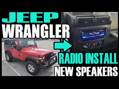 Видео: Установка радио и динамиков JEEP WRANGLER TJ - 1997 - 2006