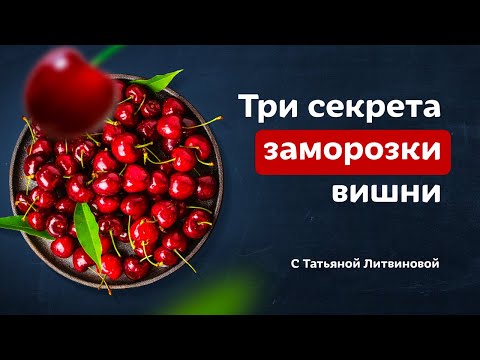 Видео: Заморозка вишни. Делаем правильно заготовки на зиму с Татьяной Литвиновой
