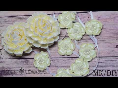 Видео: Нарядная лента в косу на последний звонок /Мк канзаши