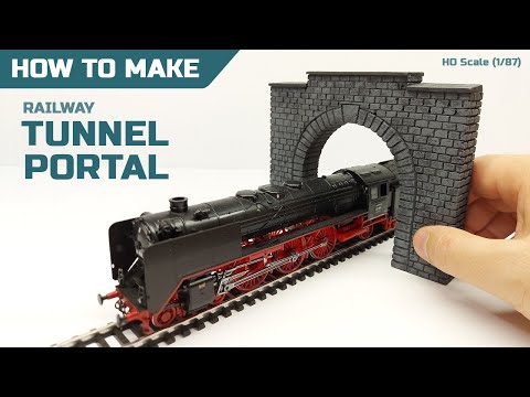 Видео: Как сделать портал тоннеля для диорамы в масштабе HO (1:87)