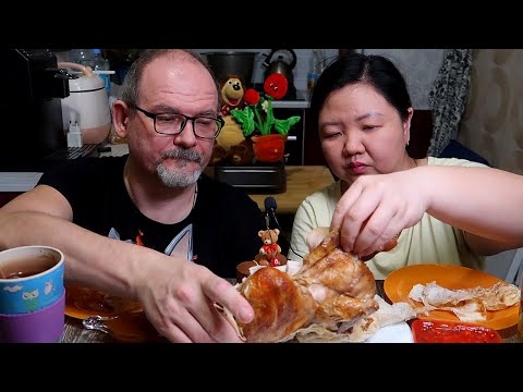 Видео: Мукбанг Курочка гриль / Mukbang Grilled chicken