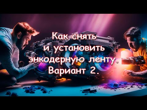 Видео: Как снять и установить энкодерную ленту. Вариант 2.