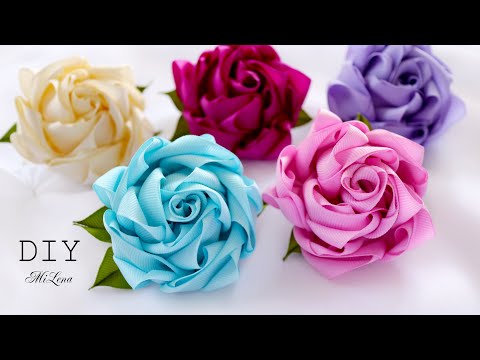 Видео: 🌸 ЦВЕТЫ ИЗ РЕПСА 🌸 Grosgrain Ribbon Flowers 🌸