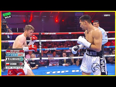 Видео: Жанибек Алимханулы (Казахстан) против Дэнни Дигнума (Великобритания) - НОКАУТ, БОКС HD