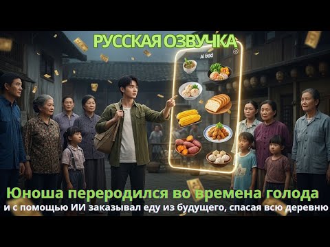 Видео: Юноша переродился во времена голода и с помощью ИИ заказывал еду из будущего, спасая всю деревню