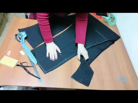 Видео: Юбка годе 6 клиньев.