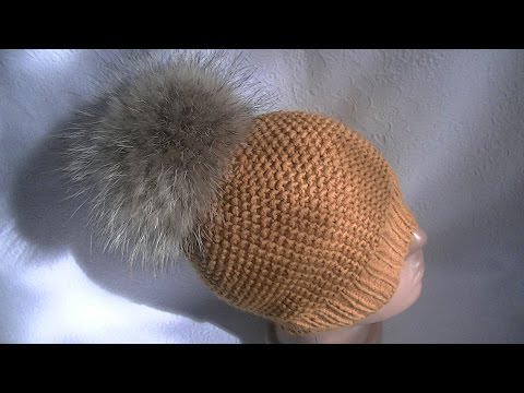 Видео: Вязание шапки узором путанка.Knitting hats pattern thread waste