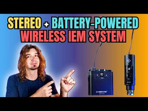 Видео: СТЕРЕО / ПОРТАТИВНАЯ / ДОСТУПНАЯ БЕСПРОВОДНАЯ IEM-СИСТЕМА - Phenyx Pro PDP-M