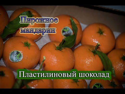 Видео: Пластилиновый шоколад  / Пирожное мандарин