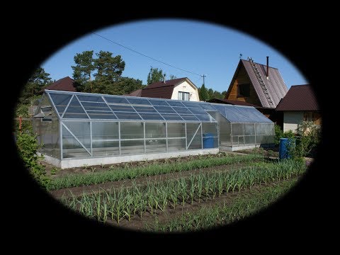 Видео: Теплица с каркасом из профиля для гипсокартона.