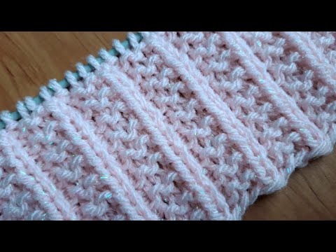 Видео: Универсальный узор спицами  для детских и взрослых изделий.