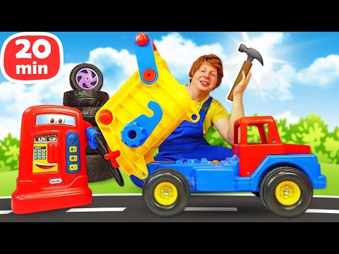 Видео: Автомастерская: Срочный вызов! Машины в беде! Видео для мальчиков про машинки