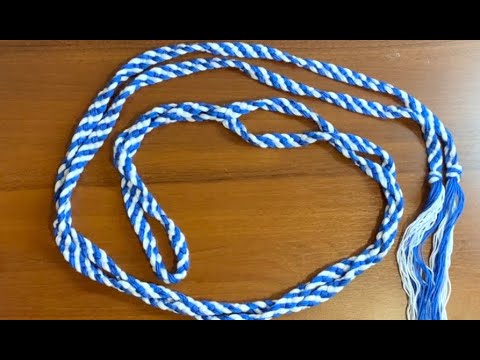 Видео: Прикладное творчество - Плетение пояса в четыре нити