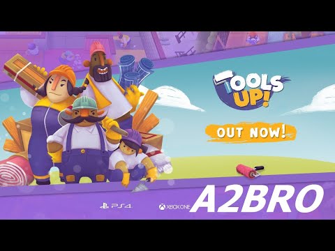 Видео: Tools Up! Братья близнецы A2BRO играют в игру на PS4 (обзор, gaming)