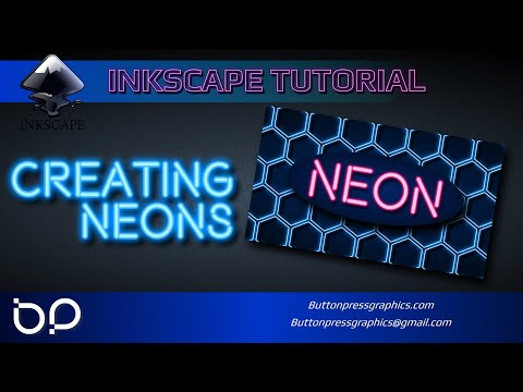 Видео: Создание неонов в INKSCAPE