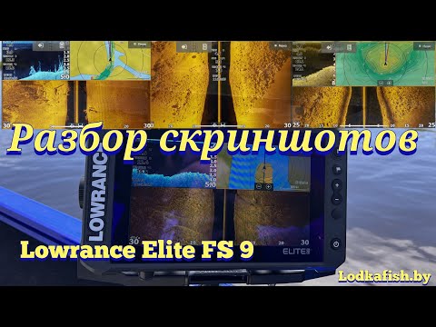 Видео: Разбор показаний эхолота Lowrance Elite FS. Скриншоты Elite FS 9 от Lodkafish