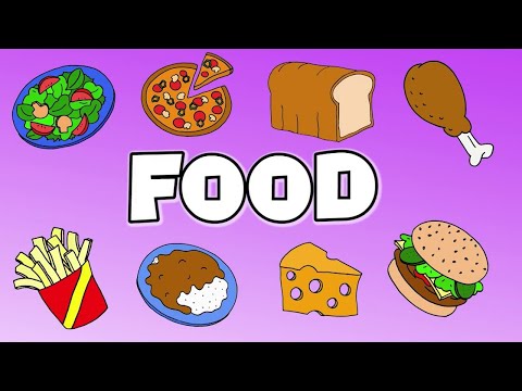 Видео: Food in English. Еда на английском детям.Слова и выражения по теме "Еда" #food