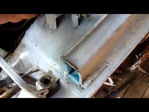 Видео: MB Vito. еВбатория с водительским сидением, заварка днища. 9#