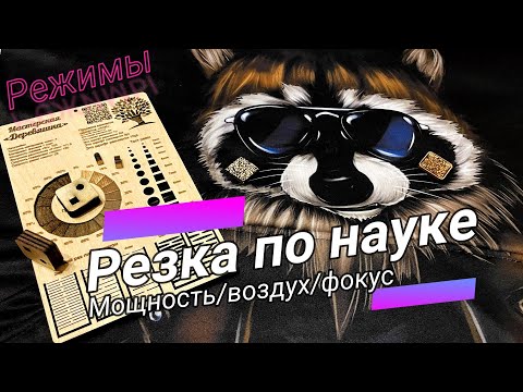 Видео: Все о режимах на СО2 лазере! Мощность трубы/фокус/воздух.