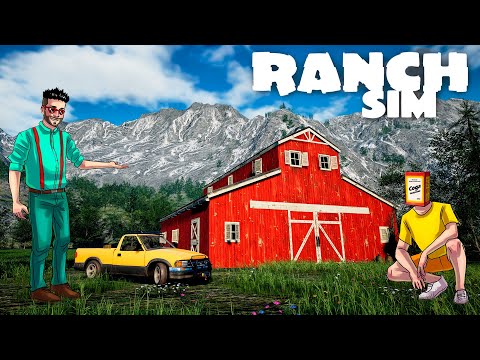 Видео: ТЕПЕРЬ У НАС НАСТОЯЩЕЕ РАНЧО! ПОСТРОИЛИ АМБАР ДЛЯ ЖИВОТНЫХ В RANCH SIMULATOR