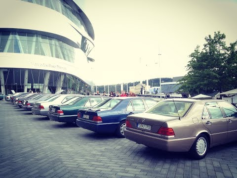 Видео: Mercedes-Benz W140, Встреча, Музей, Stuttgart. GenaW140