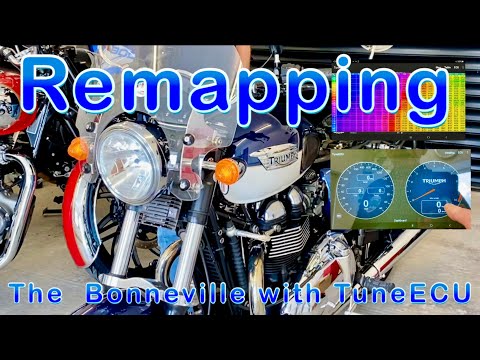 Видео: Перепрошивка Triumph Bonneville с помощью TuneECU 👍