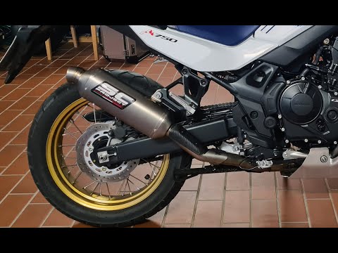 Видео: Honda Transalp XL 750 Sc-Project Rally Raid Exhaust Установка